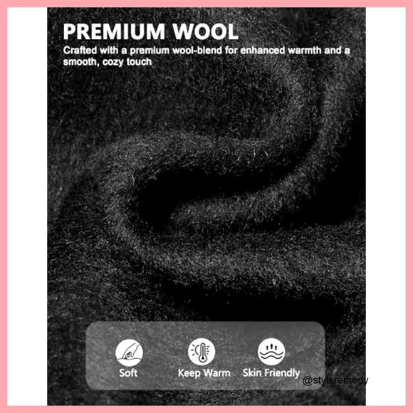 Premium Wool Bucket Hat, Foldable Packable Winter Hat main image 5